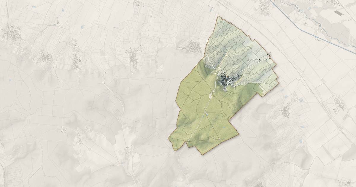 Portrait cartographique de Verzy : relief, eau, forêts, bâti et voies, calculés à partir des données de l'IGN