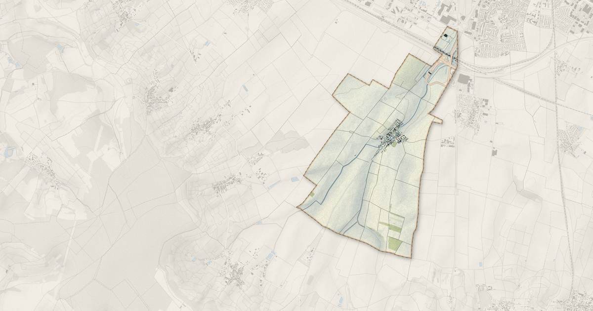 Portrait cartographique de Villers-aux-Nœuds : relief, eau, forêts, bâti et voies, calculés à partir des données de l'IGN