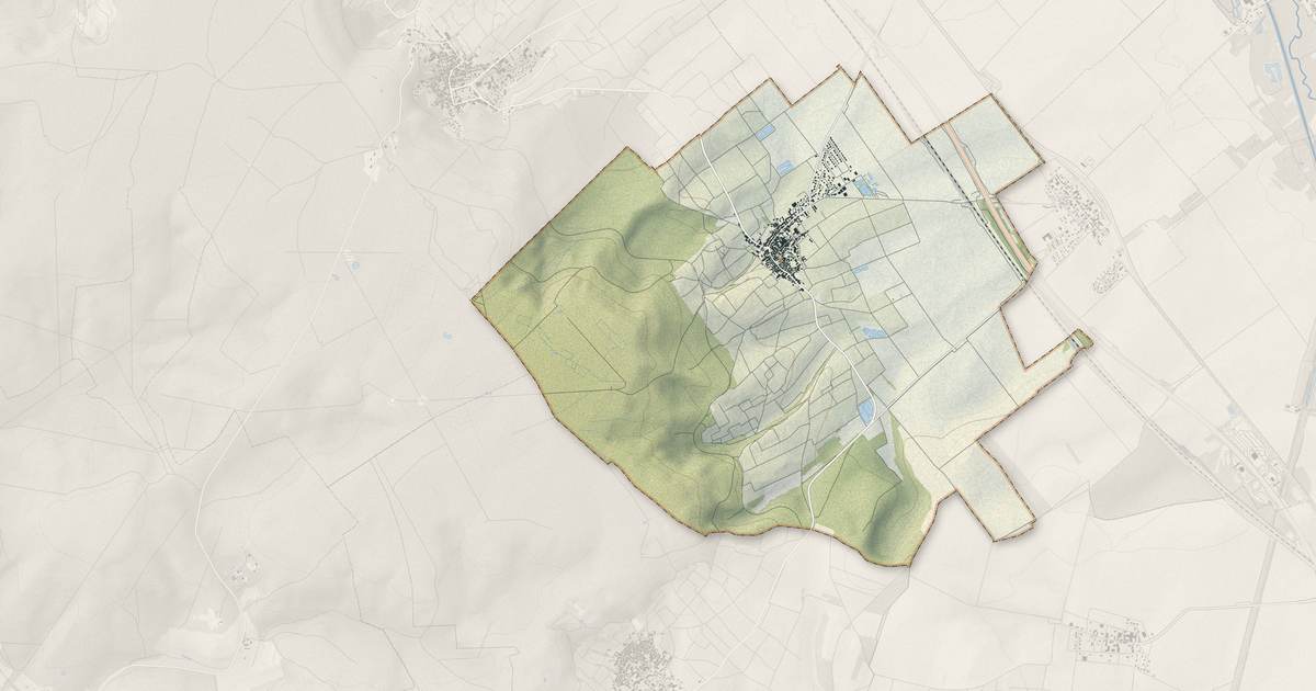 Portrait cartographique de Villers-Marmery : relief, eau, forêts, bâti et voies, calculés à partir des données de l'IGN