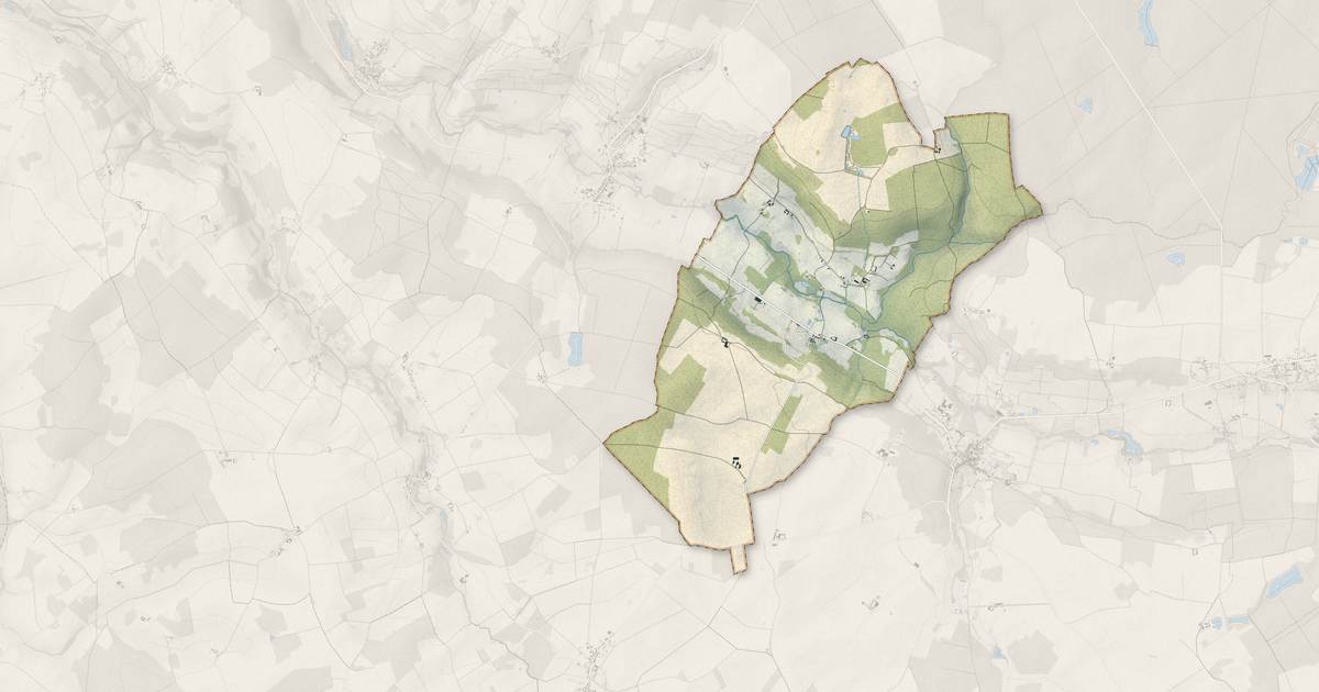 Portrait cartographique de La Ville-sous-Orbais : relief, eau, forêts, bâti et voies, calculés à partir des données de l'IGN