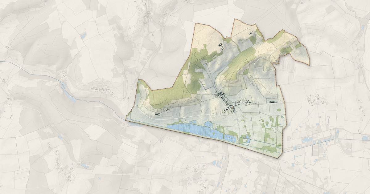 Portrait cartographique de Villevenard : relief, eau, forêts, bâti et voies, calculés à partir des données de l'IGN