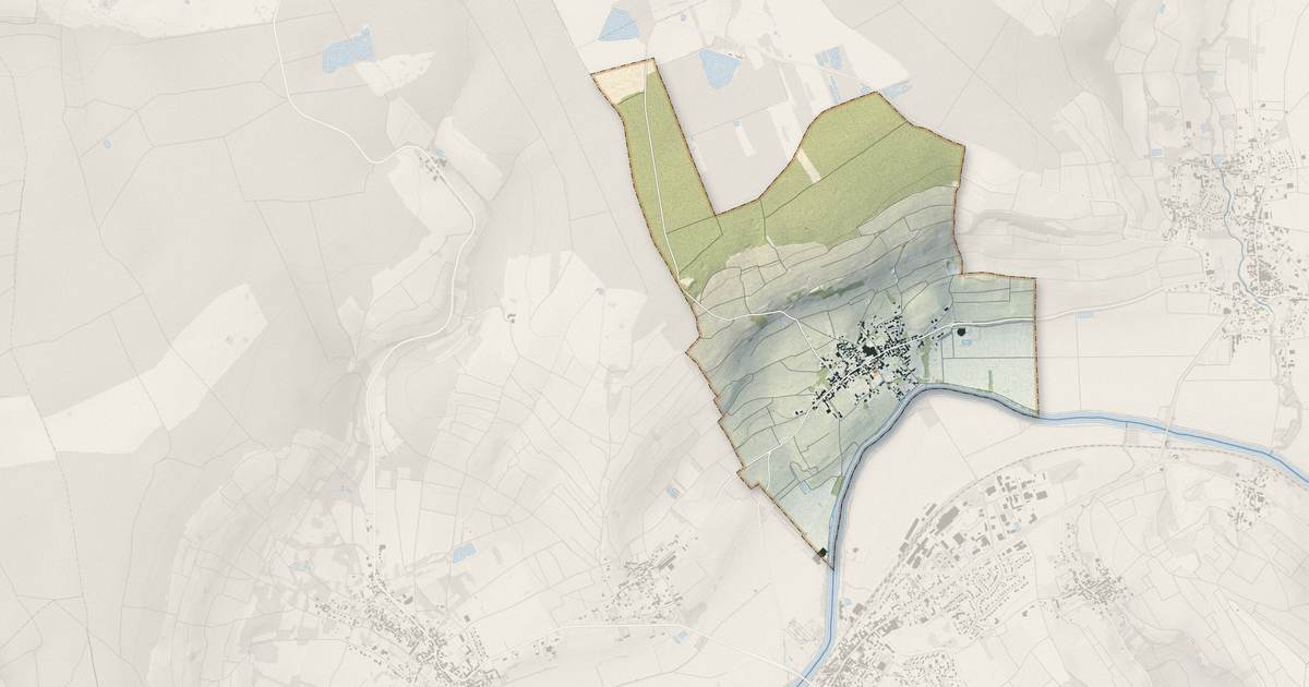 Portrait cartographique de Vincelles : relief, eau, forêts, bâti et voies, calculés à partir des données de l'IGN