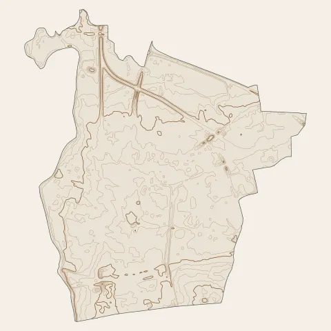 Vitry-le-François : courbes de niveau