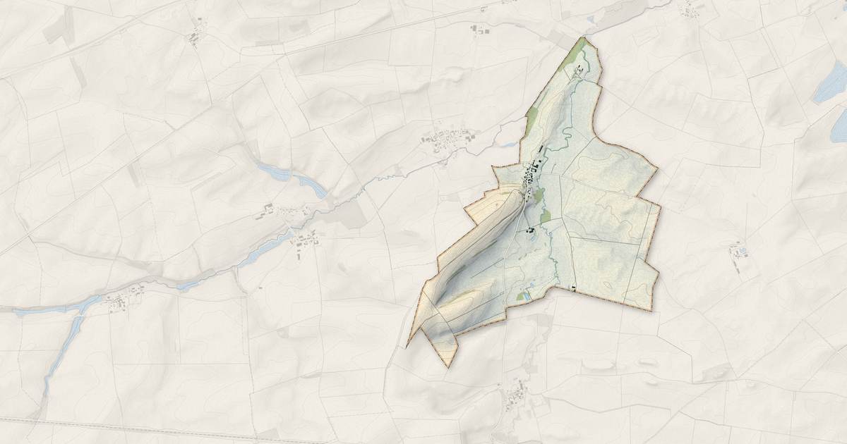 Portrait cartographique de Voilemont : relief, eau, forêts, bâti et voies, calculés à partir des données de l'IGN
