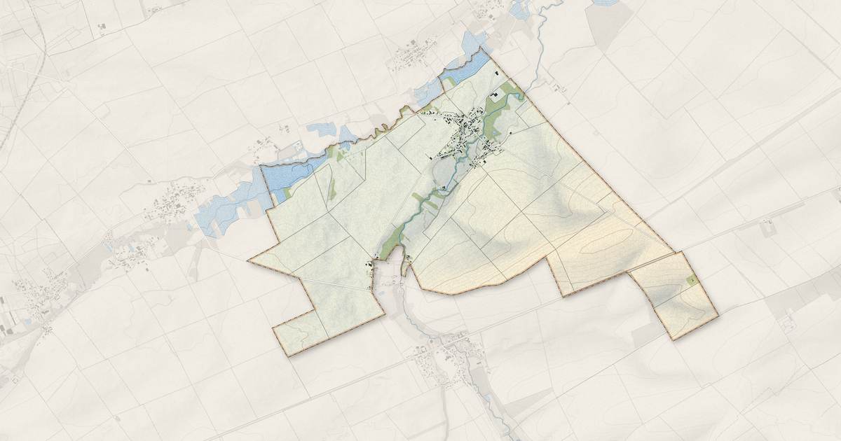 Portrait cartographique de Vouzy : relief, eau, forêts, bâti et voies, calculés à partir des données de l'IGN
