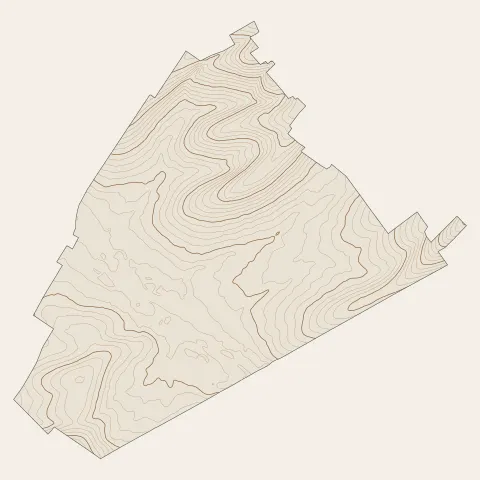 Warmeriville : courbes de niveau