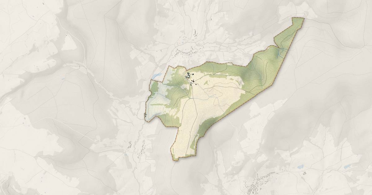 Portrait cartographique de Aigremont : relief, eau, forêts, bâti et voies, calculés à partir des données de l'IGN