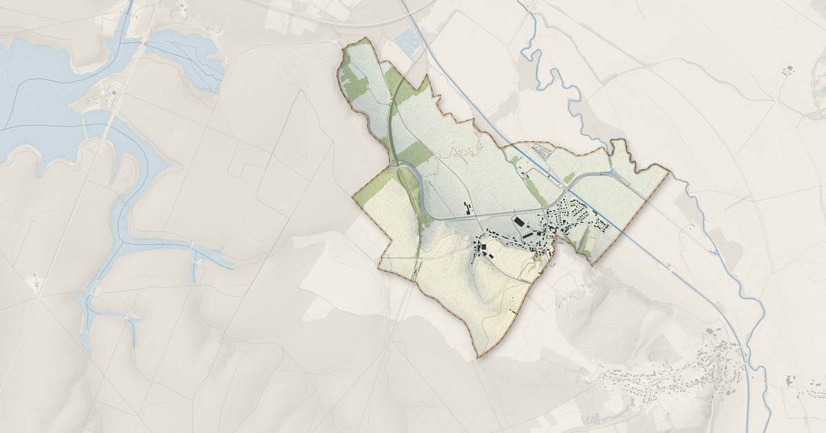 Portrait cartographique de Allichamps : relief, eau, forêts, bâti et voies, calculés à partir des données de l'IGN