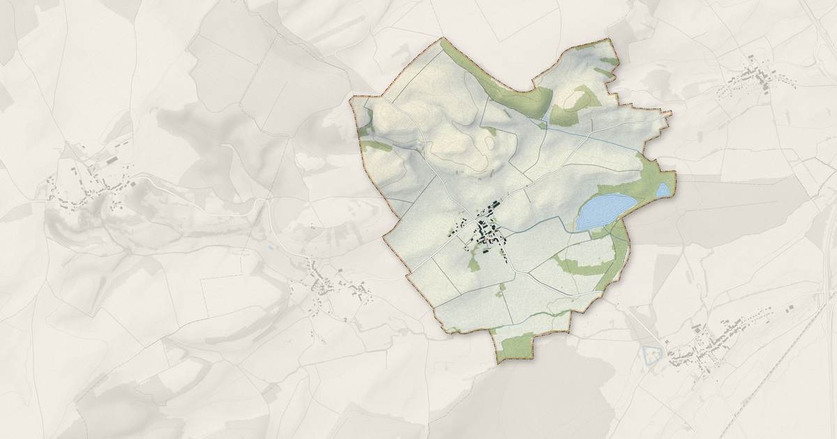 Portrait cartographique de Annéville-la-Prairie : relief, eau, forêts, bâti et voies, calculés à partir des données de l'IGN