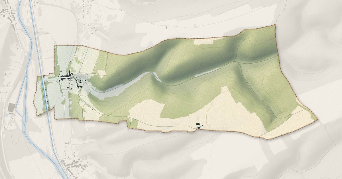Portrait cartographique de Autigny-le-Petit : relief, eau, forêts, bâti et voies, calculés à partir des données de l'IGN