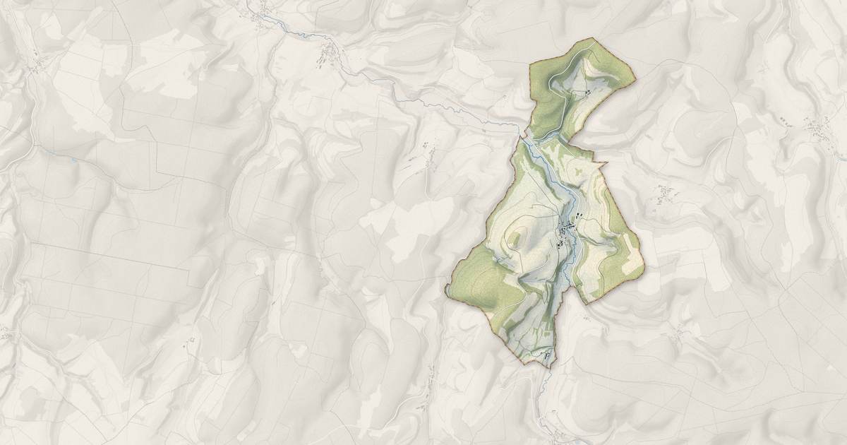 Portrait cartographique de Bay-sur-Aube : relief, eau, forêts, bâti et voies, calculés à partir des données de l'IGN