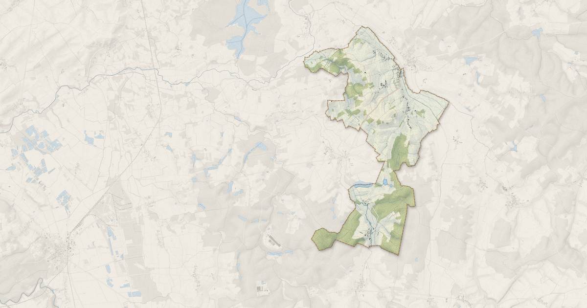 Portrait cartographique de Ceffonds : relief, eau, forêts, bâti et voies, calculés à partir des données de l'IGN