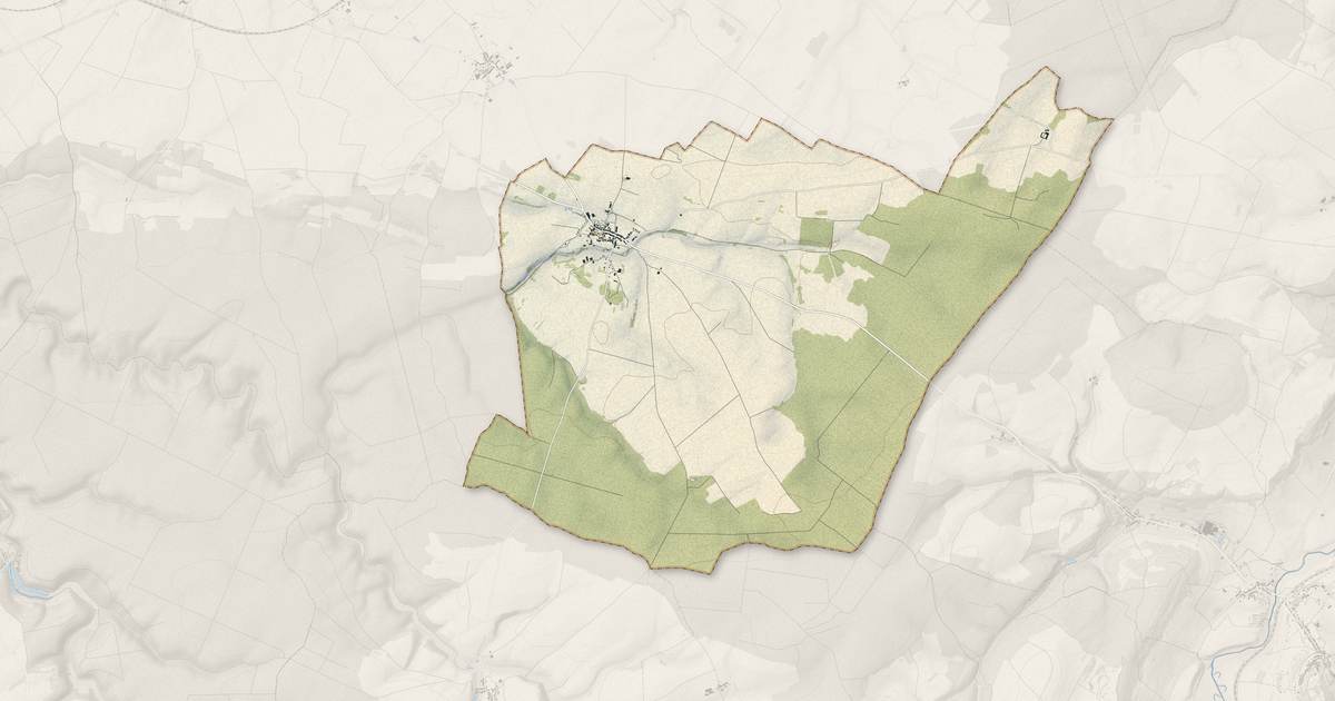 Portrait cartographique de Chalvraines : relief, eau, forêts, bâti et voies, calculés à partir des données de l'IGN