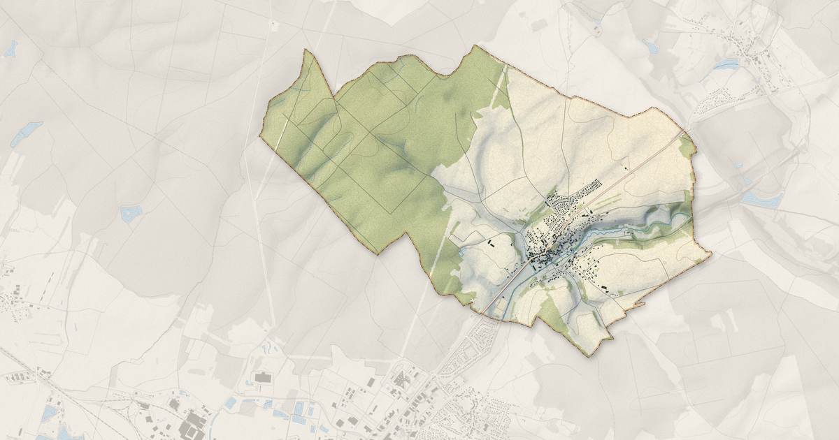 Portrait cartographique de Chancenay : relief, eau, forêts, bâti et voies, calculés à partir des données de l'IGN