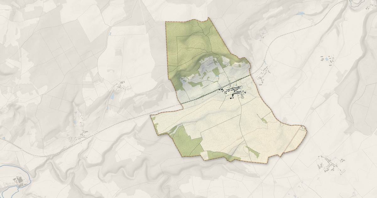 Portrait cartographique de Chantraines : relief, eau, forêts, bâti et voies, calculés à partir des données de l'IGN