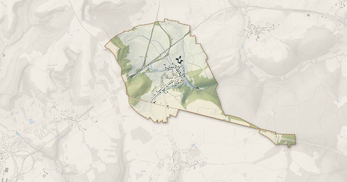 Portrait cartographique de Chaudenay : relief, eau, forêts, bâti et voies, calculés à partir des données de l'IGN