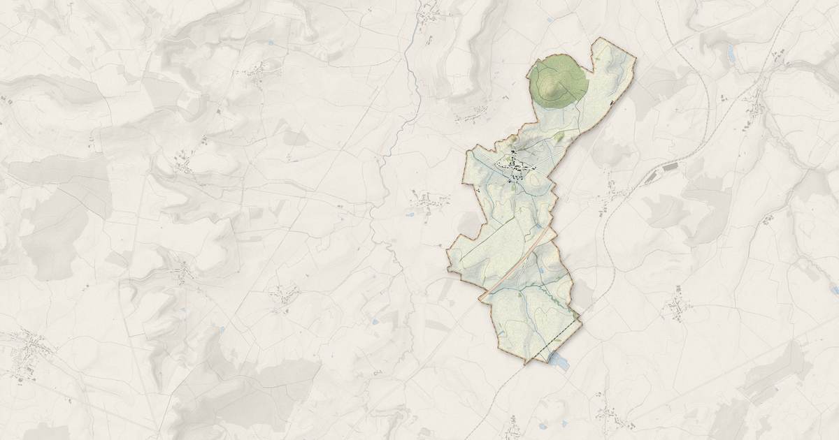 Portrait cartographique de Choiseul : relief, eau, forêts, bâti et voies, calculés à partir des données de l'IGN