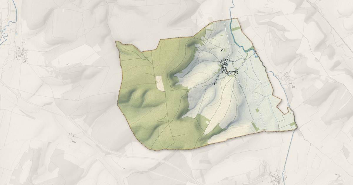 Portrait cartographique de Cirfontaines-en-Azois : relief, eau, forêts, bâti et voies, calculés à partir des données de l'IGN