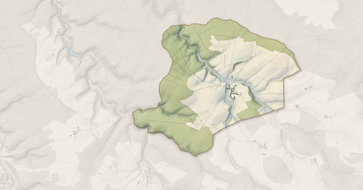 Portrait cartographique de Clinchamp : relief, eau, forêts, bâti et voies, calculés à partir des données de l'IGN