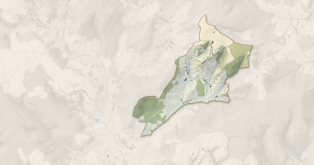 Portrait cartographique de Coiffy-le-Haut : relief, eau, forêts, bâti et voies, calculés à partir des données de l'IGN