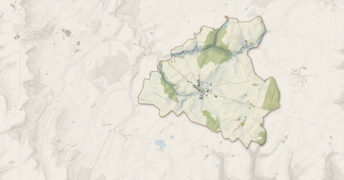 Portrait cartographique de Dammartin-sur-Meuse : relief, eau, forêts, bâti et voies, calculés à partir des données de l'IGN