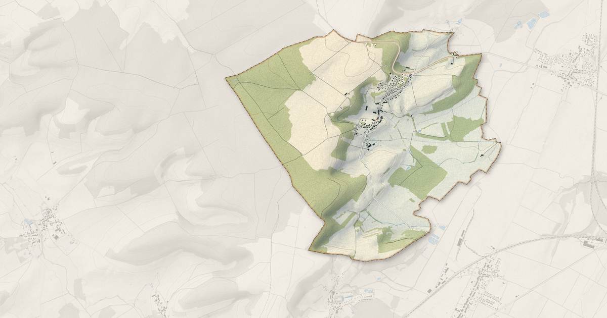 Portrait cartographique de Euffigneix : relief, eau, forêts, bâti et voies, calculés à partir des données de l'IGN
