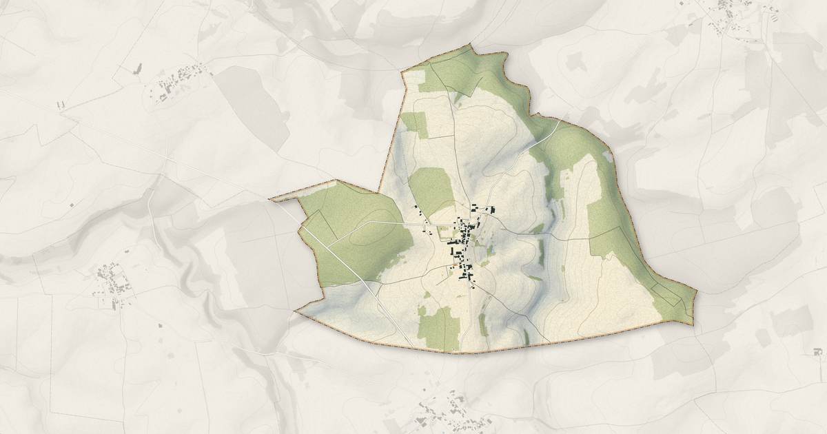 Portrait cartographique de Fays : relief, eau, forêts, bâti et voies, calculés à partir des données de l'IGN