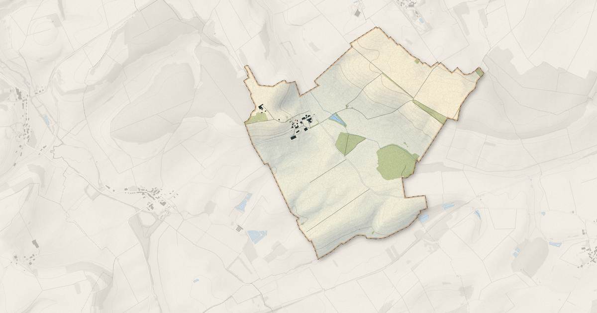 Portrait cartographique de Gillaumé : relief, eau, forêts, bâti et voies, calculés à partir des données de l'IGN