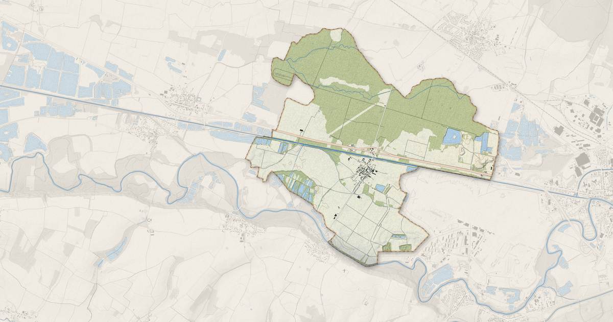 Portrait cartographique de Hallignicourt : relief, eau, forêts, bâti et voies, calculés à partir des données de l'IGN