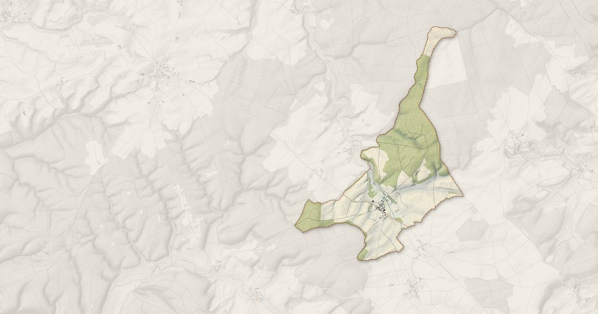 Portrait cartographique de Juzennecourt : relief, eau, forêts, bâti et voies, calculés à partir des données de l'IGN
