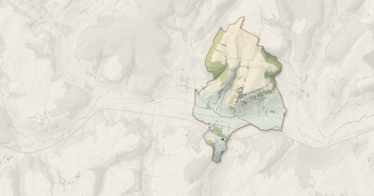 Portrait cartographique de Laferté-sur-Amance : relief, eau, forêts, bâti et voies, calculés à partir des données de l'IGN