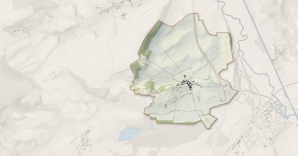 Portrait cartographique de Lamancine : relief, eau, forêts, bâti et voies, calculés à partir des données de l'IGN