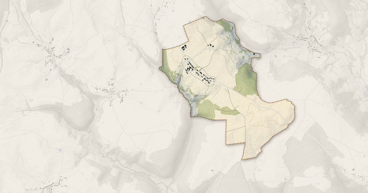 Portrait cartographique de Lavernoy : relief, eau, forêts, bâti et voies, calculés à partir des données de l'IGN