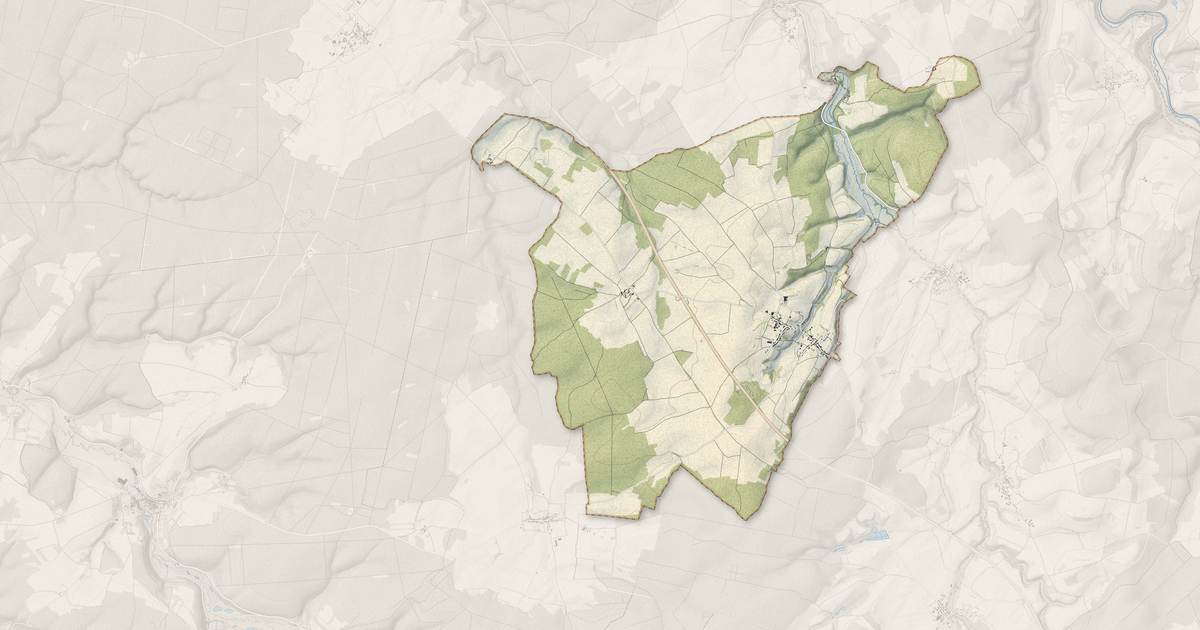 Portrait cartographique de Leffonds : relief, eau, forêts, bâti et voies, calculés à partir des données de l'IGN