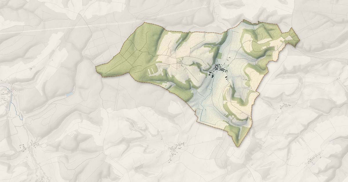 Portrait cartographique de Leschères-sur-le-Blaiseron : relief, eau, forêts, bâti et voies, calculés à partir des données de l'IGN