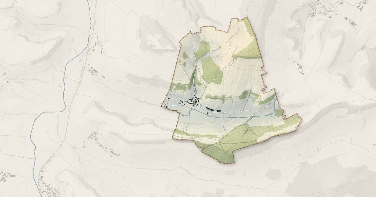Portrait cartographique de Malaincourt-sur-Meuse : relief, eau, forêts, bâti et voies, calculés à partir des données de l'IGN