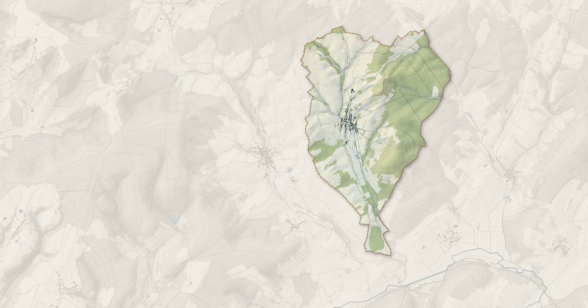 Portrait cartographique de Melay : relief, eau, forêts, bâti et voies, calculés à partir des données de l'IGN