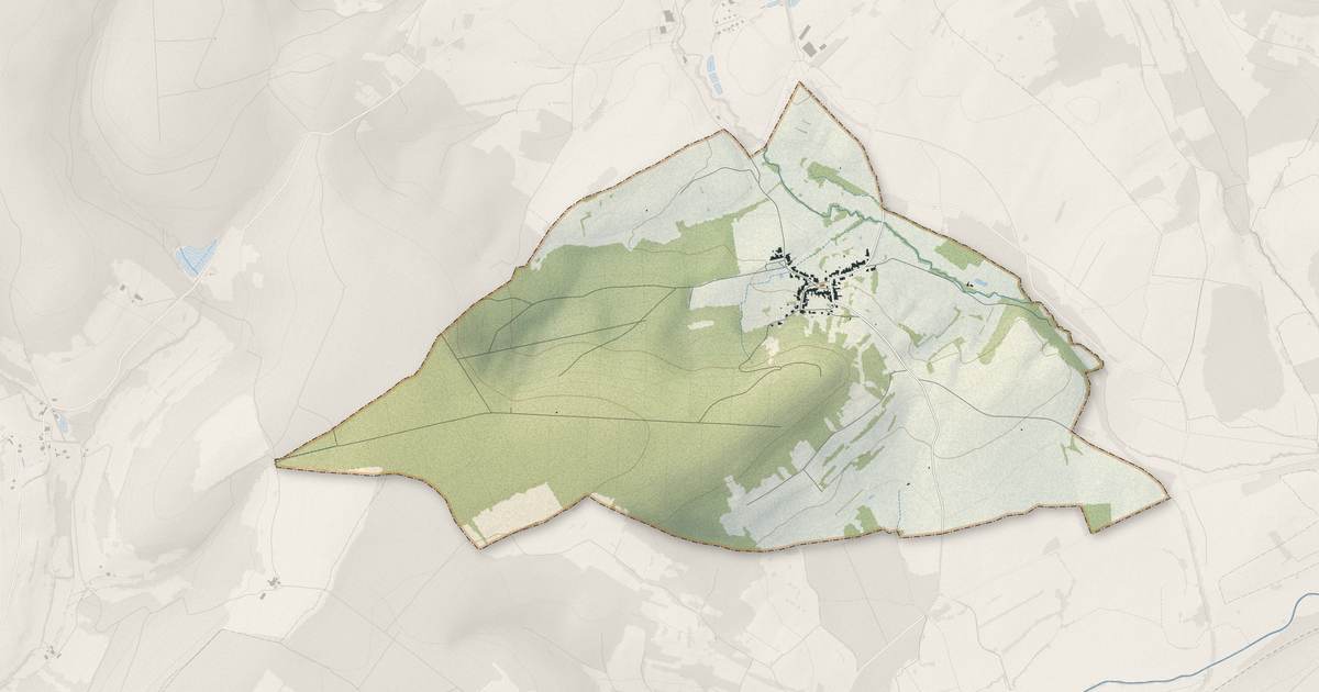 Portrait cartographique de Neuvelle-lès-Voisey : relief, eau, forêts, bâti et voies, calculés à partir des données de l'IGN