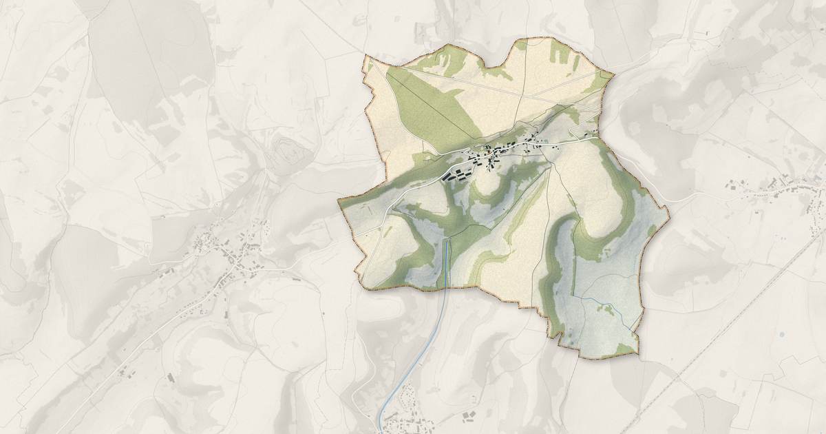 Portrait cartographique de Noidant-Chatenoy : relief, eau, forêts, bâti et voies, calculés à partir des données de l'IGN