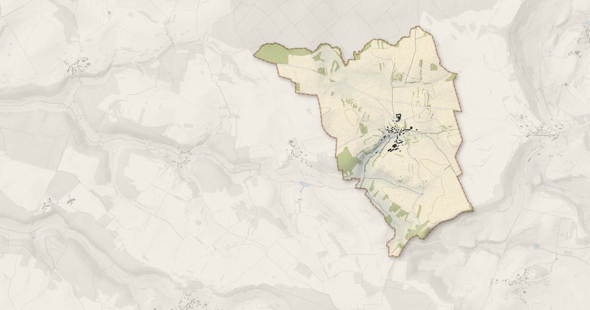 Portrait cartographique de Perrusse : relief, eau, forêts, bâti et voies, calculés à partir des données de l'IGN
