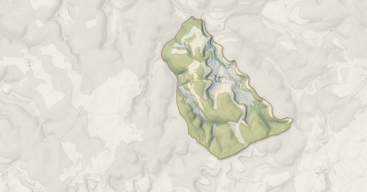 Portrait cartographique de Praslay : relief, eau, forêts, bâti et voies, calculés à partir des données de l'IGN