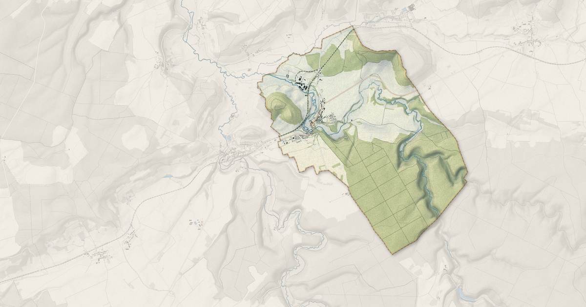 Portrait cartographique de Rimaucourt : relief, eau, forêts, bâti et voies, calculés à partir des données de l'IGN