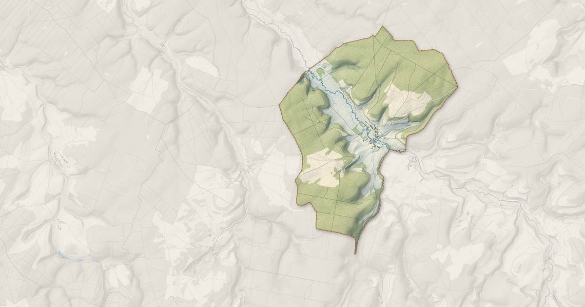 Portrait cartographique de Rouvres-sur-Aube : relief, eau, forêts, bâti et voies, calculés à partir des données de l'IGN