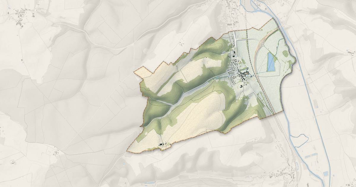 Portrait cartographique de Rupt : relief, eau, forêts, bâti et voies, calculés à partir des données de l'IGN