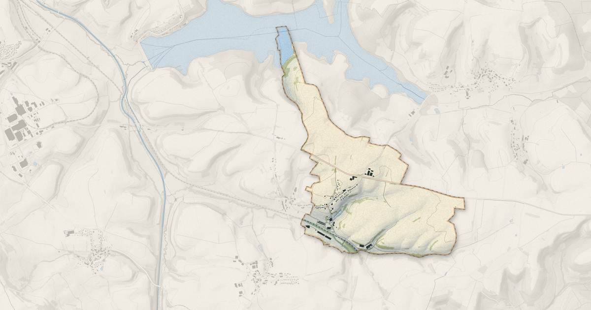 Portrait cartographique de Saint-Maurice : relief, eau, forêts, bâti et voies, calculés à partir des données de l'IGN