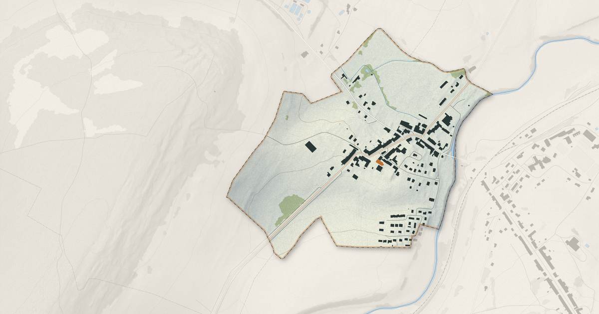 Portrait cartographique de Saint-Thiébault : relief, eau, forêts, bâti et voies, calculés à partir des données de l'IGN