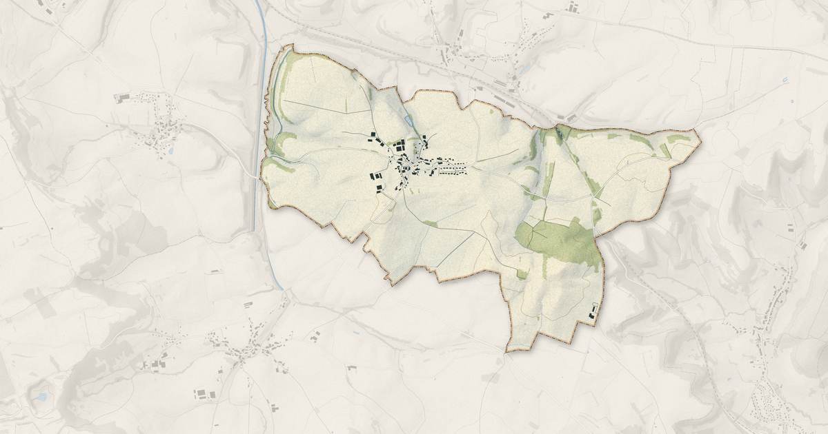 Portrait cartographique de Saint-Vallier-sur-Marne : relief, eau, forêts, bâti et voies, calculés à partir des données de l'IGN