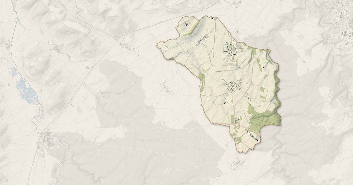 Portrait cartographique de Semoutiers-Montsaon : relief, eau, forêts, bâti et voies, calculés à partir des données de l'IGN