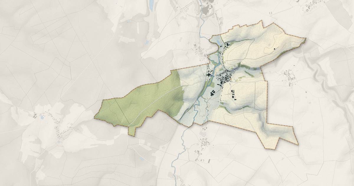 Portrait cartographique de Vaux-sur-Blaise : relief, eau, forêts, bâti et voies, calculés à partir des données de l'IGN