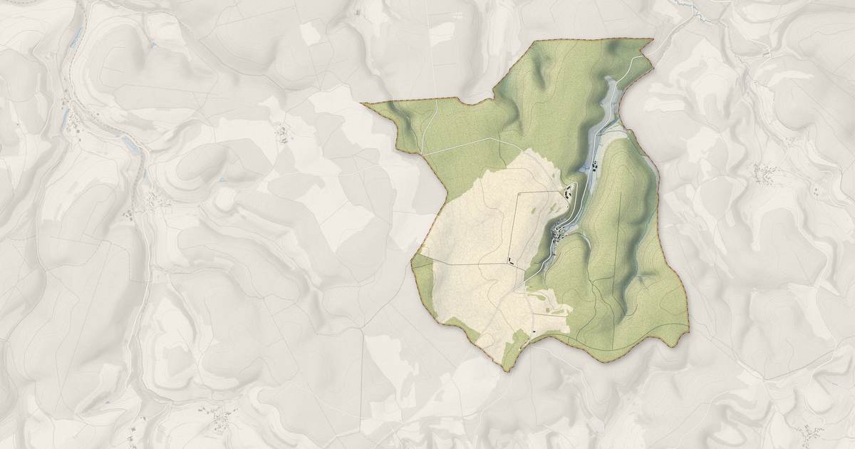 Portrait cartographique de Vivey : relief, eau, forêts, bâti et voies, calculés à partir des données de l'IGN